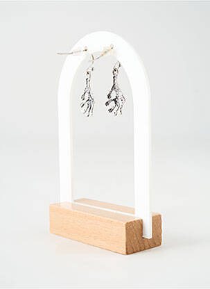Boucles d’oreilles matériaux métal argent TATA GISELE femme