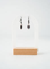 Boucles d’oreilles marron TATA GISELE pour femme seconde vue