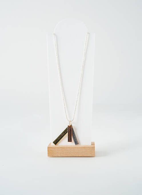 Collier matériaux métal argent TATA GISELE femme