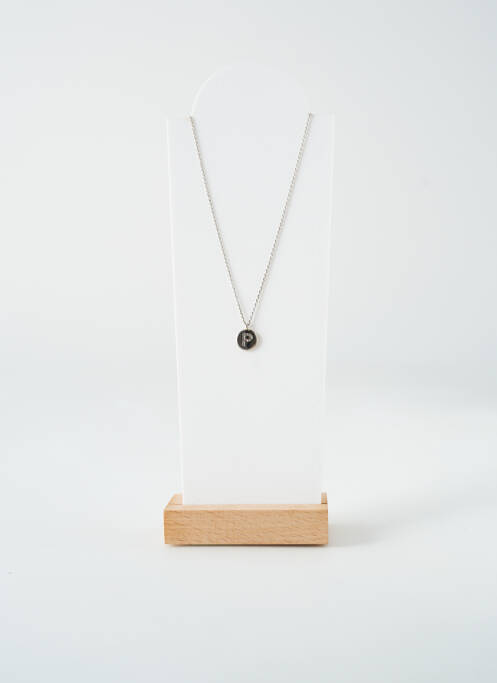 Collier ornement oxyde de zirconium argent TATA GISELE femme