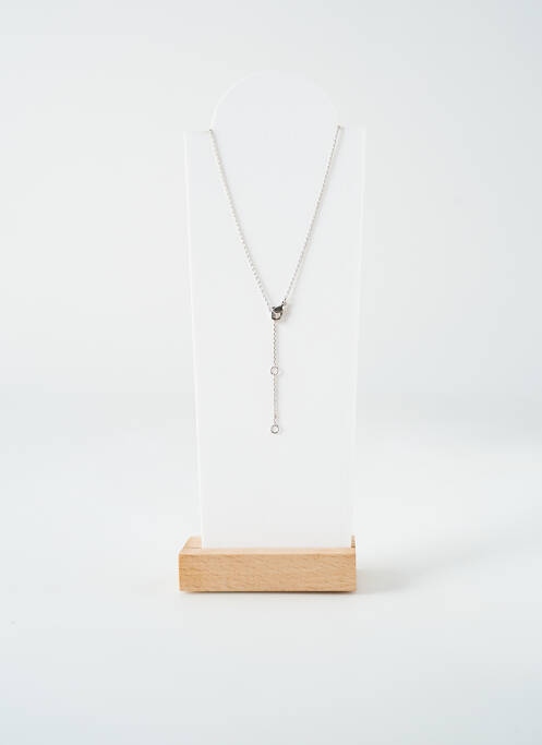 Collier ornement oxyde de zirconium argent TATA GISELE femme