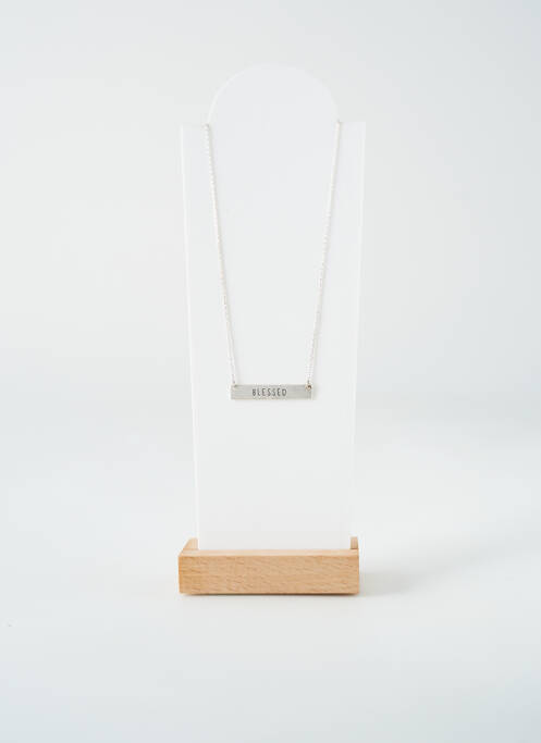 Collier matériaux métal argent TATA GISELE femme