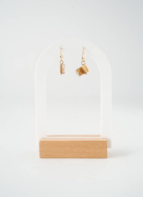 Boucles d’oreilles ornement pierre or TATA GISELE femme
