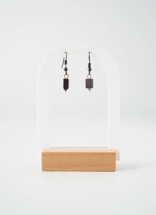 Boucles d’oreilles marron TATA GISELE pour femme