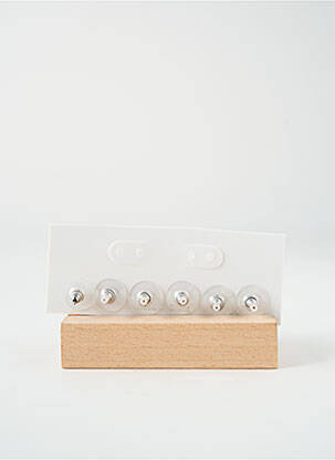 Boucles d’oreilles matériaux métal argent TATA GISELE femme