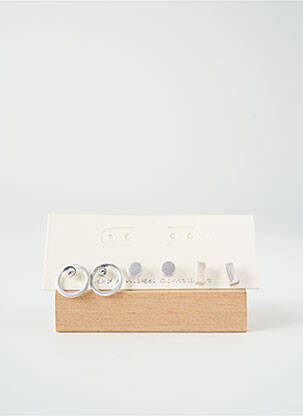 Boucles d’oreilles matériaux métal argent TATA GISELE femme
