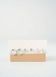 Boucles d’oreilles matériaux métal argent TATA GISELE femme