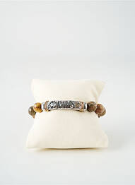 Bracelet ornement perles marron TATA GISELE femme