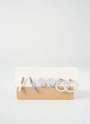 Boucles d’oreilles gris TATA GISELE pour femme seconde vue