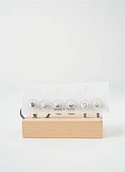 Boucles d’oreilles gris TATA GISELE pour femme seconde vue