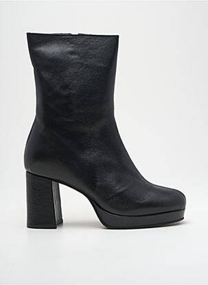 Bottines/boots matière lisse talon de 4 à 6cm noir MYMA femme