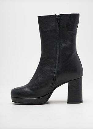 Bottines/boots matière lisse talon de 4 à 6cm noir MYMA femme