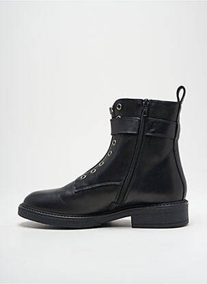 Bottines/boots matière lisse talon plat jusqu'à 3cm noir MYMA femme