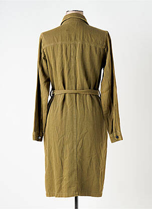 Robe mi-longue manches longues manches longues vert KAFFE femme