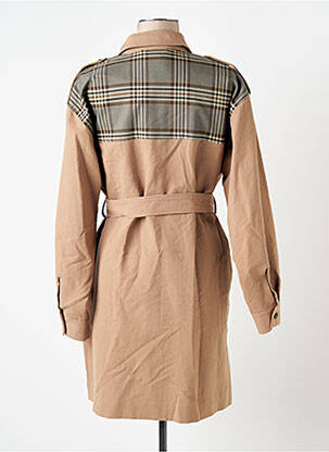 Trench poches sans capuche marron KAFFE femme