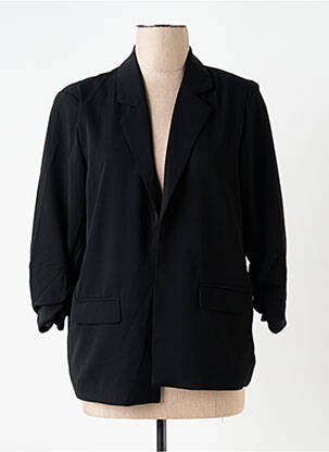 Blazer finition intérieure doublure satiné noir KAFFE femme