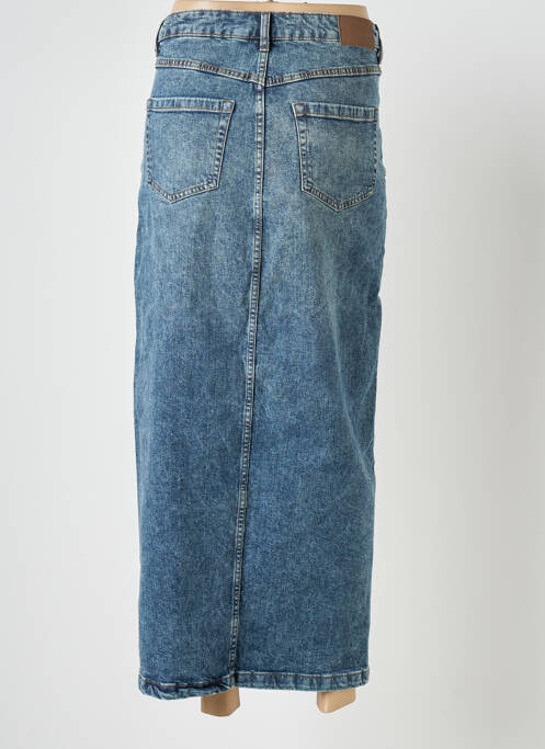 Jupe longue coupe droite bleu KAFFE femme