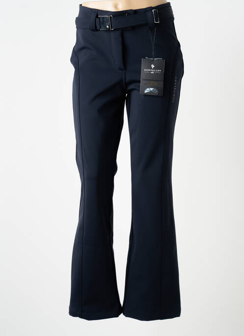 Pantalon flare bleu SUN VALLEY pour femme