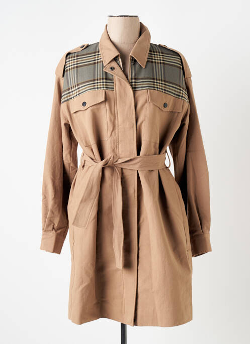 Trench marron KAFFE pour femme