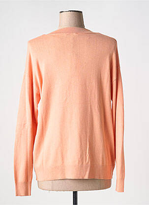 Pull col v manches longues orange B.YOUNG femme