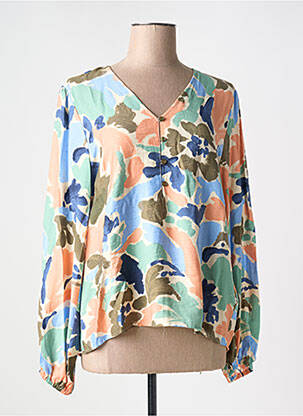 Blouse imprimé fantaisie manches longues orange B.YOUNG femme