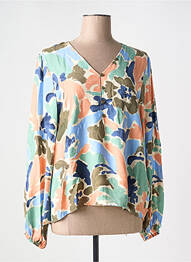 Blouse imprimé fantaisie manches longues orange B.YOUNG femme