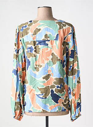 Blouse imprimé fantaisie manches longues orange B.YOUNG femme