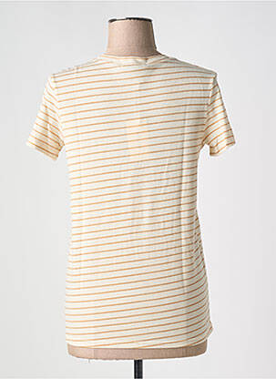T-shirt coupe cintrée manches courtes beige JUBYLEE femme