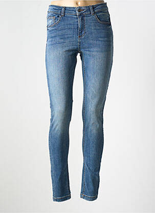 Jeans coupe slim stretch taille normale bleu B.YOUNG femme