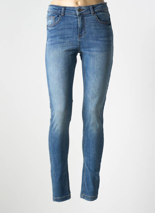 Jeans coupe slim stretch taille normale bleu B.YOUNG femme