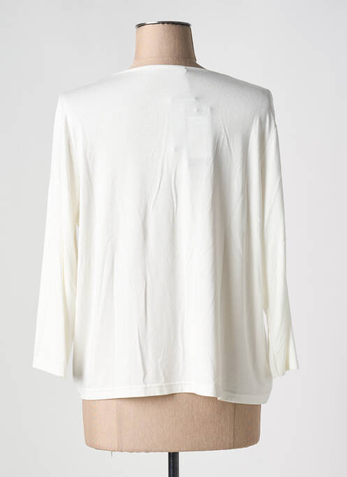 Gilet manches longues blanc TELMAIL pour femme