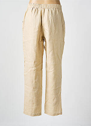 Pantalon large tissage popeline taille normale beige COPENHAGEN femme