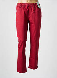 Pantalon slim taille élastique taille normale rouge S.QUISE femme