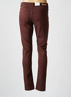Jeans coupe slim stretch taille normale marron B.YOUNG femme