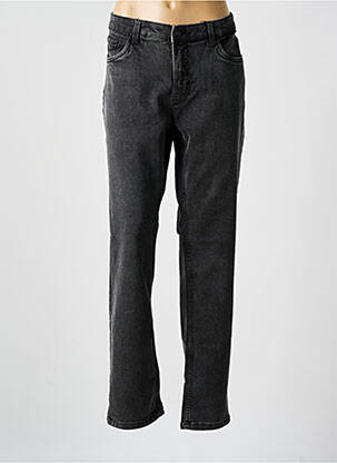 Pantalon slim tissage popeline taille normale gris JENSEN femme