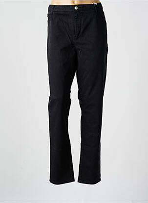Pantalon slim tissage popeline taille normale noir KANOPE femme