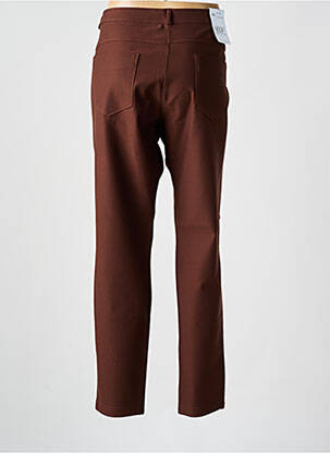 Pantalon droit stretch taille normale marron EAST DRIVE femme