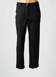 Pantalon droit stretch taille normale noir EAST DRIVE femme