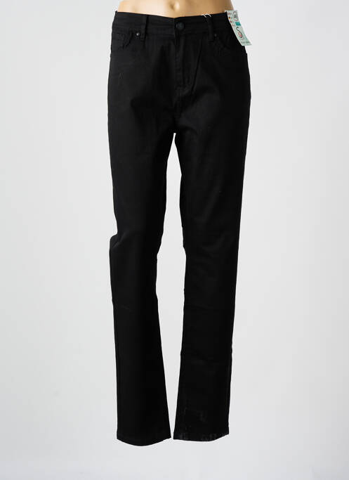 Pantalon droit stretch taille normale noir S.QUISE femme