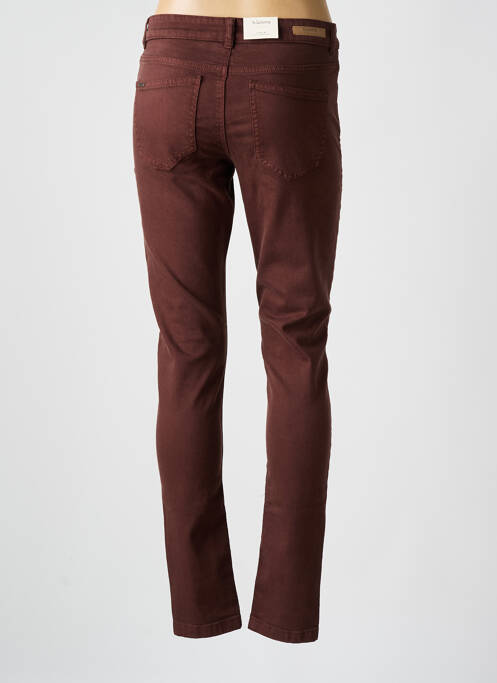 Jeans coupe slim stretch taille normale marron B.YOUNG femme