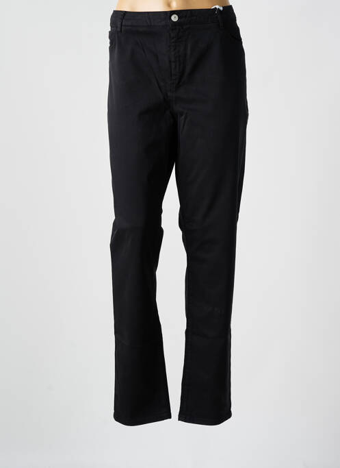 Pantalon slim tissage popeline taille normale noir KANOPE femme