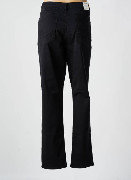 Pantalon slim tissage popeline taille normale noir KANOPE femme
