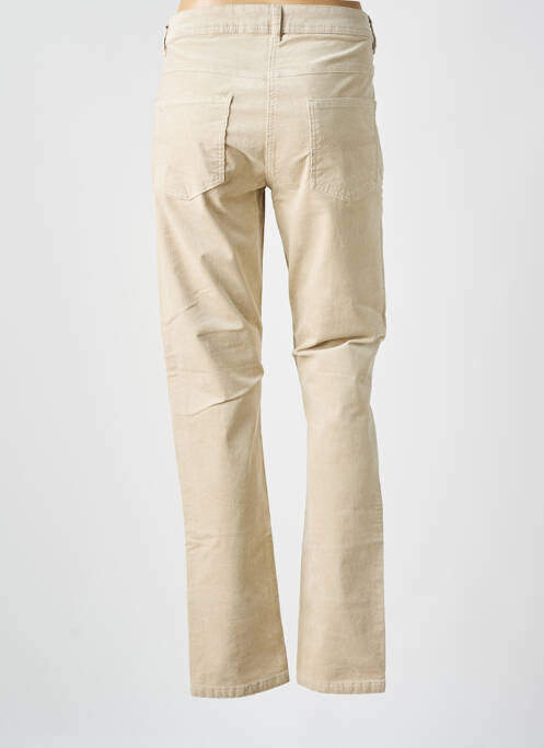 Pantalon droit beige BRANDTEX pour femme