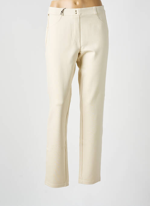 Pantalon droit beige EAST DRIVE pour femme