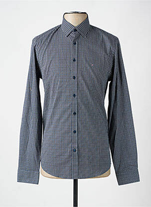 Chemise manches longues manches longues bleu BENSON & CHERRY homme