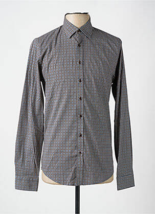 Chemise manches longues manches longues marron BENSON & CHERRY homme