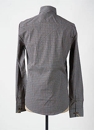 Chemise manches longues manches longues marron BENSON & CHERRY homme