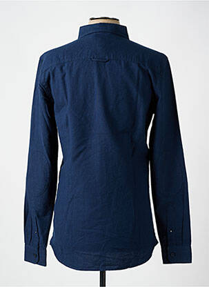 Chemise manches longues poches bleu TIBET homme