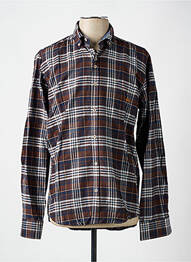 Chemise manches longues poches marron DARIO BELTRAN homme