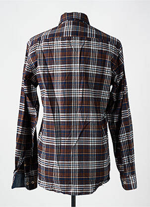 Chemise manches longues poches marron DARIO BELTRAN homme
